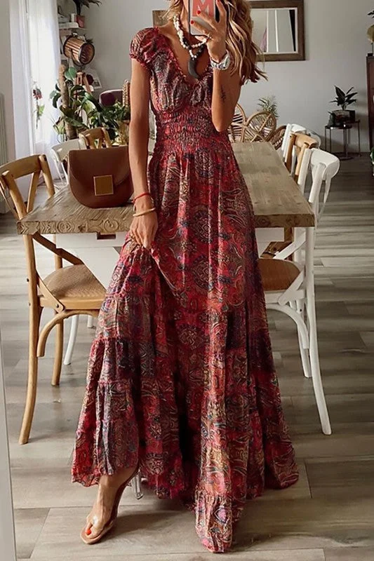 Embroidered Dresses for Detailed -Paisley Maxi Dress