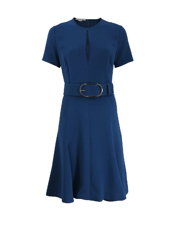 Buttoned Dresses for Stylish -Etta Belted Dress