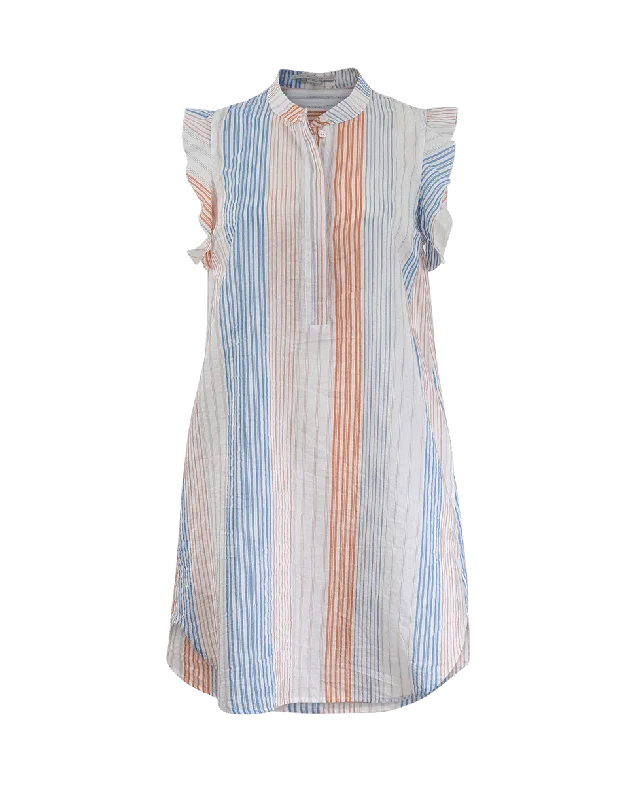 Nylon Dresses for Stretchable -Diana Striped Dress