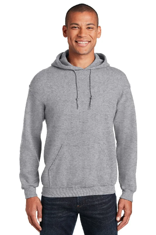 Silk Blend Hoodie for Smooth Luxurious Sleepwear -Gildan Heavy Blend Hooded Sweatshirt Sport Grey