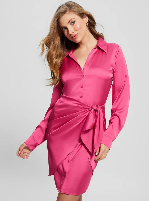 Graduation Dresses for Milestone -Eco Bright Pink Alya Dress