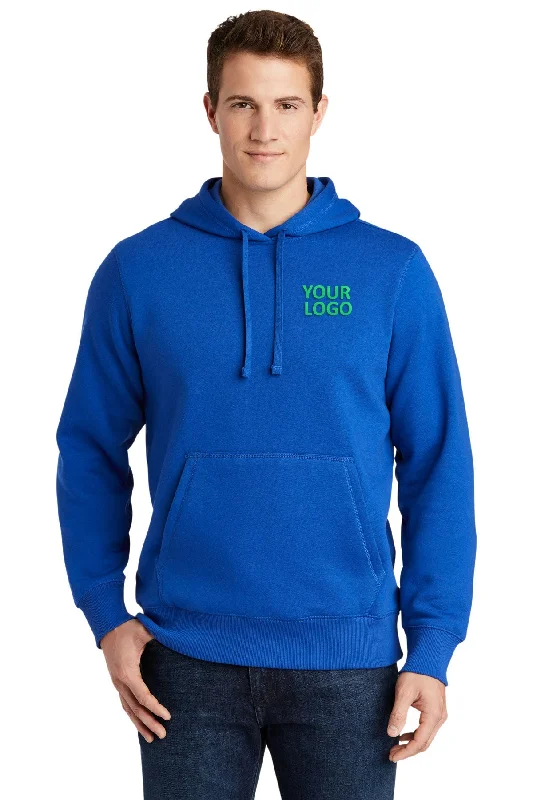 Oversized Cropped Zip Up Hoodie for Trendy Streetwear Style Young Adults -Sport-Tek Pullover Custom Hooded Sweatshirts, True Royal