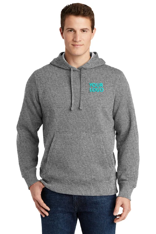 Mesh Hoodie for Ventilation During High-Intensity Sports -Sport-Tek Tall Pullover Custom Hooded Sweatshirts, Vintage Heather