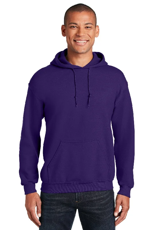 Compression Hoodie for Muscle Support Recovery After Exercise -Gildan Heavy Blend Hooded Sweatshirt Purple